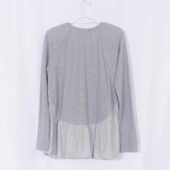 ANTHROPOLOGIE SUNDAY IN BROOKLYN Mixed Media Raglan Sweater Size XL - Picture 6 of 11